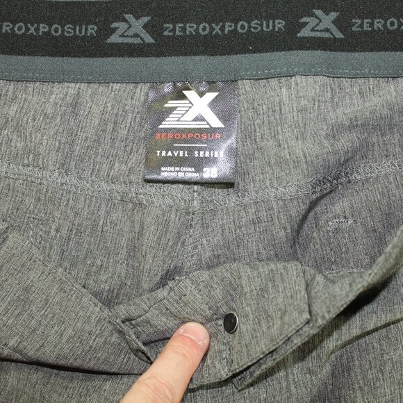 Zeroxposure Travel Series Men's 38 Hybrid Swim Shorts 9" Inseam - Picture 3 of 6